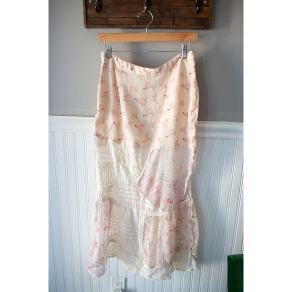 Free People Daniella Lace Maxi Skirt Floral Medium - Picture 5 of 5